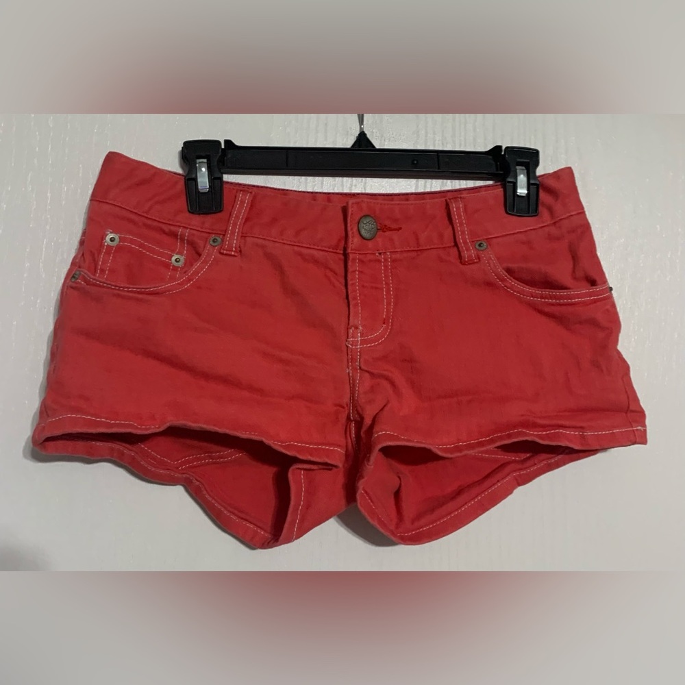 American Eagle Dark Coral Jean Shorts